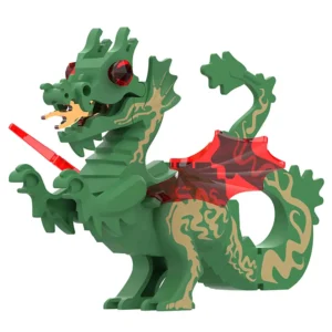 Minifigure medieval Great dragon green LEGO Alternative