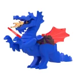 Minifigure medieval dragon blue LEGO Alternative