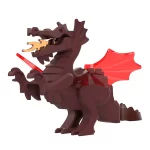 Minifigure medieval dragon brown LEGO Alternative