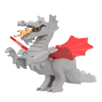Minifigure medieval dragon grey LEGO Alternative
