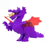 Minifigure medieval dragon purple LEGO Alternative