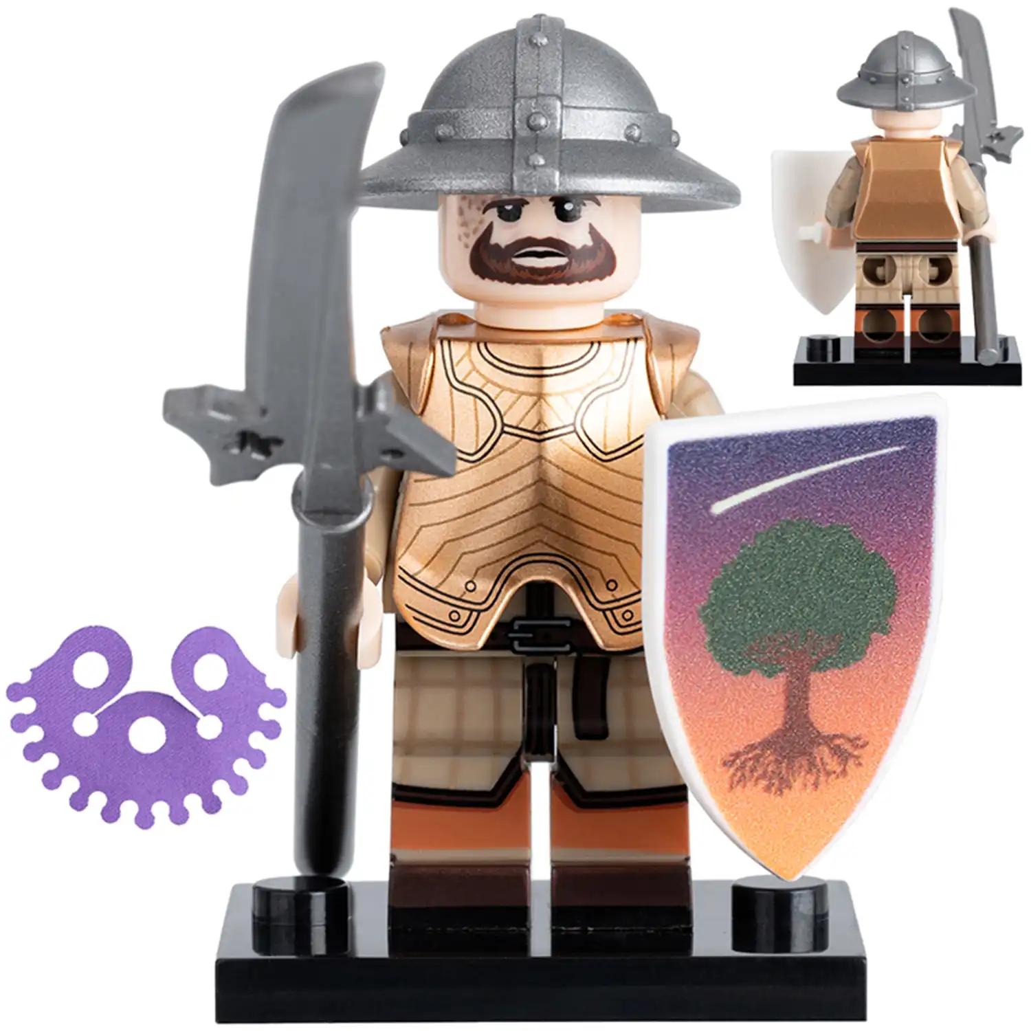 Minifigure militia soldier or town guard LEGO Alternative