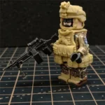 Minifigure - modern soldier machine gunner MultiCam camouflage​ (LEGO Alternative)