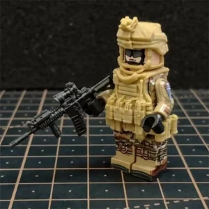 Minifigure - modern soldier rifleman in MultiCam camouflage (LEGO Alternative)
