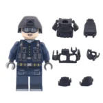 Minifigure - police special operations officer SWAT Special Weapons and Tactics (LEGO Alternative)