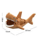 Minifigure - shark coffee brown - LEGO Alternative