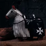 Minifigure warhorse for a Knight Hospitaller and Crusader LEGO Alternative