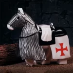 Minifigure warhorse for a Knight Templar and Crusader LEGO Alternative
