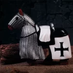 Minifigure warhorse for a Teutonic Knight and Crusader LEGO Alternative
