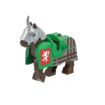 Minifigure warhorse for medieval knight LEGO Alternative
