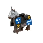 Minifigure warhorse for medieval knight brown LEGO Alternative