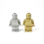 Minifigure – A pair of gold and silver plain body (LEGO Alternative)