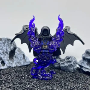 Minifigure – Abyss Demon with purple flame (LEGO Alternative)
