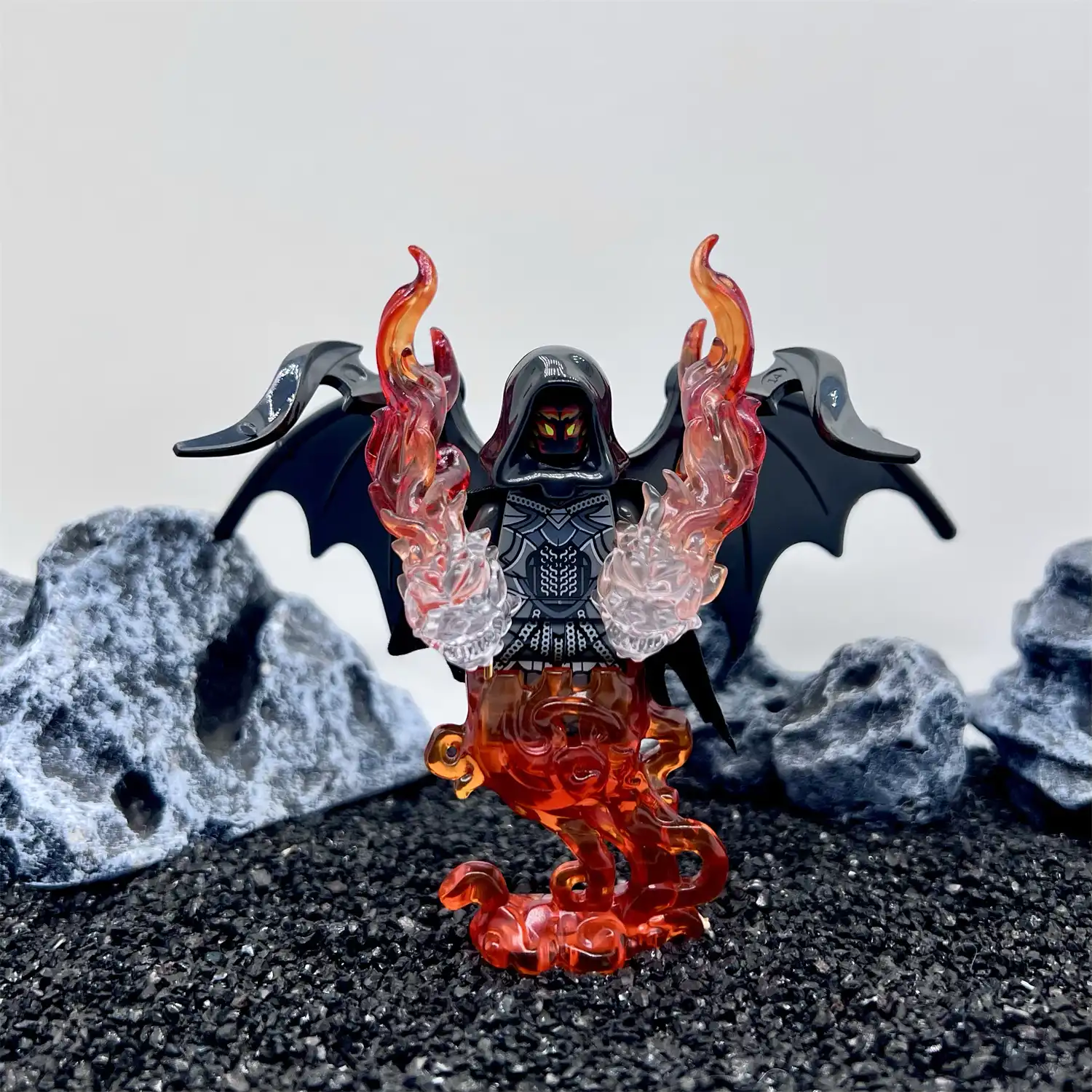 Minifigure – Abyssal Flame Demon Balrog type fantasy monster (LEGO Alternative)