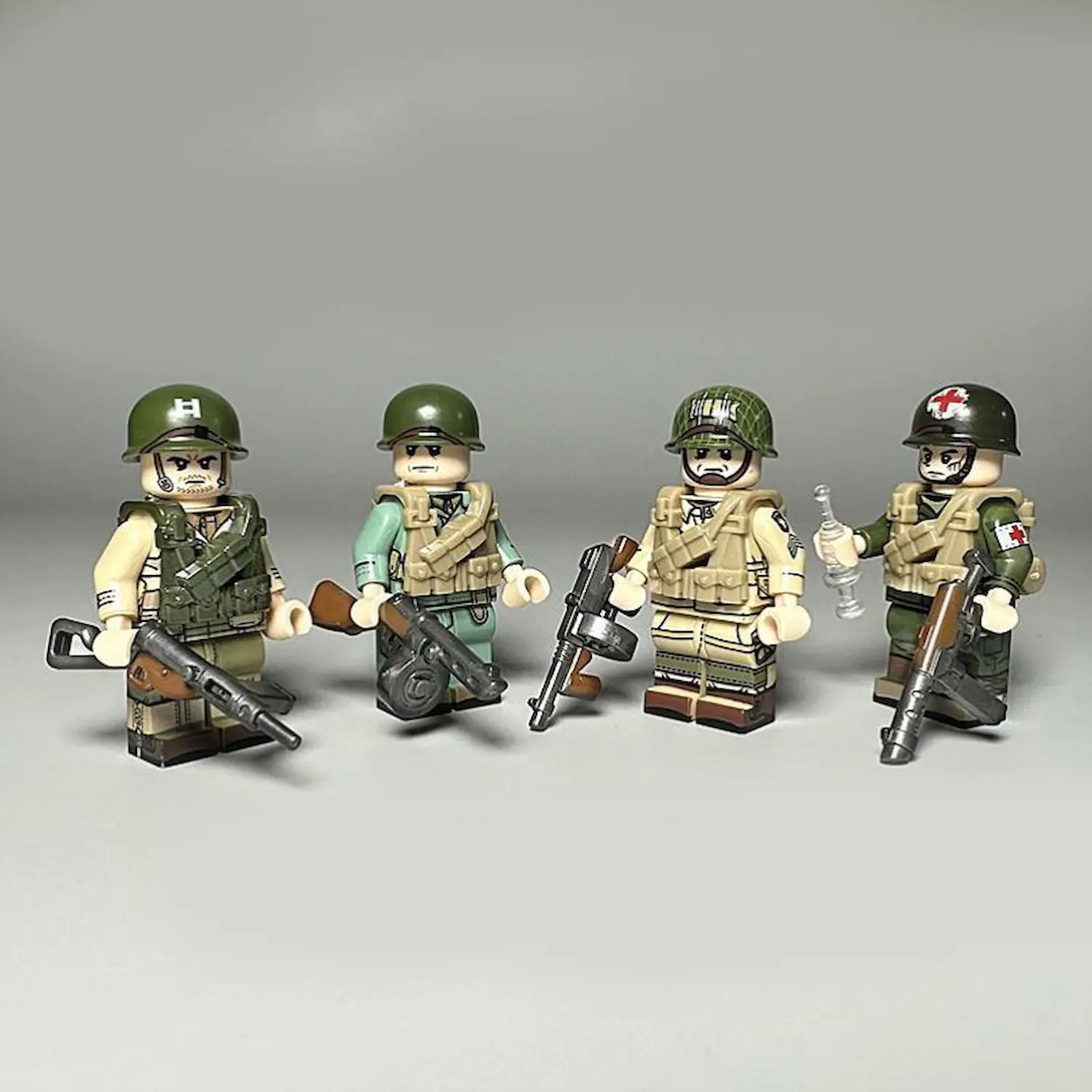 Minifigure – Band of Brothers Easy Company WWII US 101st Airborne Soldiers figures (LEGO Alternative)