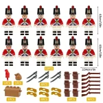 Minifigure – British Napoleonic-era style soldiers and custom piece (LEGO Alternative)