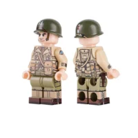 Minifigure – Captain of the U.S. Army 2nd Ranger Battalion during World War II (LEGO Compatible)