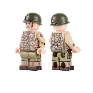 Minifigure – Captain of the U.S. Army 2nd Ranger Battalion during World War II (LEGO Compatible)