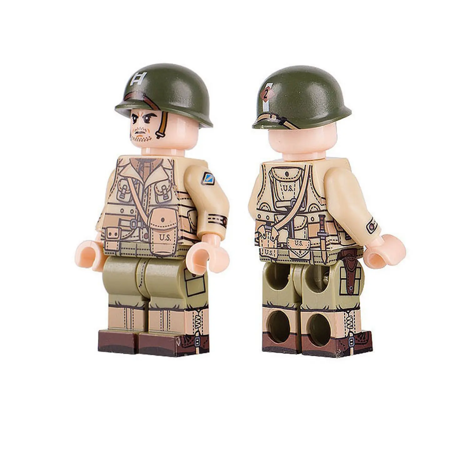 Minifigure – Captain of the U.S. Army 2nd Ranger Battalion during World War II (LEGO Compatible)