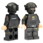 Minifigure – Chinese Lightning Assault Team SWAT unit member (LEGO Alternative)