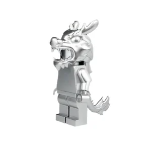 Minifigure – Dragon Dance Silver-plated (LEGO Alternative)
