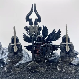 Minifigure – Eight Winged Abyss War God Demon and two Ringwraiths (LEGO Alternative)