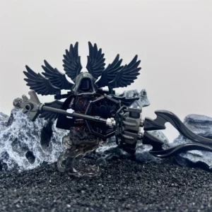 Minifigure – Eight Winged Abyss War God Demon equipped with a Demon Hunting Spear (LEGO Alternative)