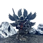 Minifigure – Eight Winged Abyss War God Demon with sword and black base (LEGO Alternative)