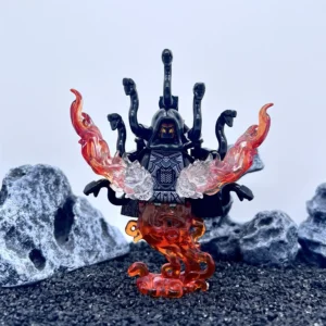 Minifigure – Flame Fiery Demon Snake Master Serpent Lord (LEGO Alternative)