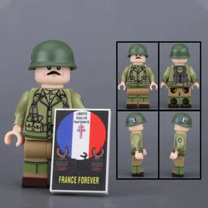 Minifigure – Free French soldier from World War II (LEGO Compatible) Minifigure – Free French soldier from World War II (LEGO Compatible)