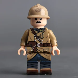 Minifigure – French Army Lieutenant from WWI early WWII (LEGO Alternative)