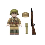 Minifigure – German Afrika Korps (DAK) NCO or senior rifleman North African Campaign of World War II (LEGO Compatible)