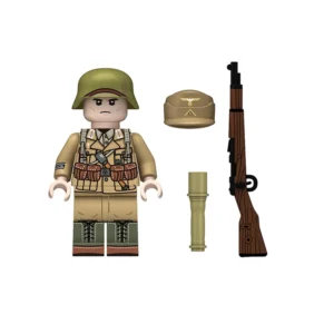 Minifigure – German Afrika Korps (DAK) NCO or senior rifleman North African Campaign of World War II (LEGO Compatible)