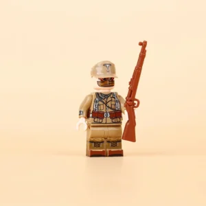 Minifigure – German Afrikakorps (DAK) infantryman from the North African Campaign of World War II (LEGO Compatable) Minifigure – German Afrikakorps (DAK) infantryman from the North African Campaign of World War II (LEGO Compatable)