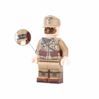 Minifigure – German Afrikakorps (DAK) infantryman from the North African Campaign of World War II (LEGO Compatable) in white background Minifigure – German Afrikakorps (DAK) infantryman from the North African Campaign of World War II (LEGO Compatable)
