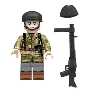 Minifigure – German Fallschirmjäger paratrooper soldier World War II era (LEGO Alternative)