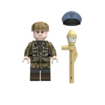 Minifigure – German Fallschirmjäger paratrooper soldier specialized Luftwaffe unit World War II (LEGO Alternative)