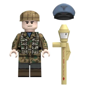 Minifigure – German Fallschirmjäger paratrooper soldier specialized Luftwaffe unit World War II (LEGO Alternative)