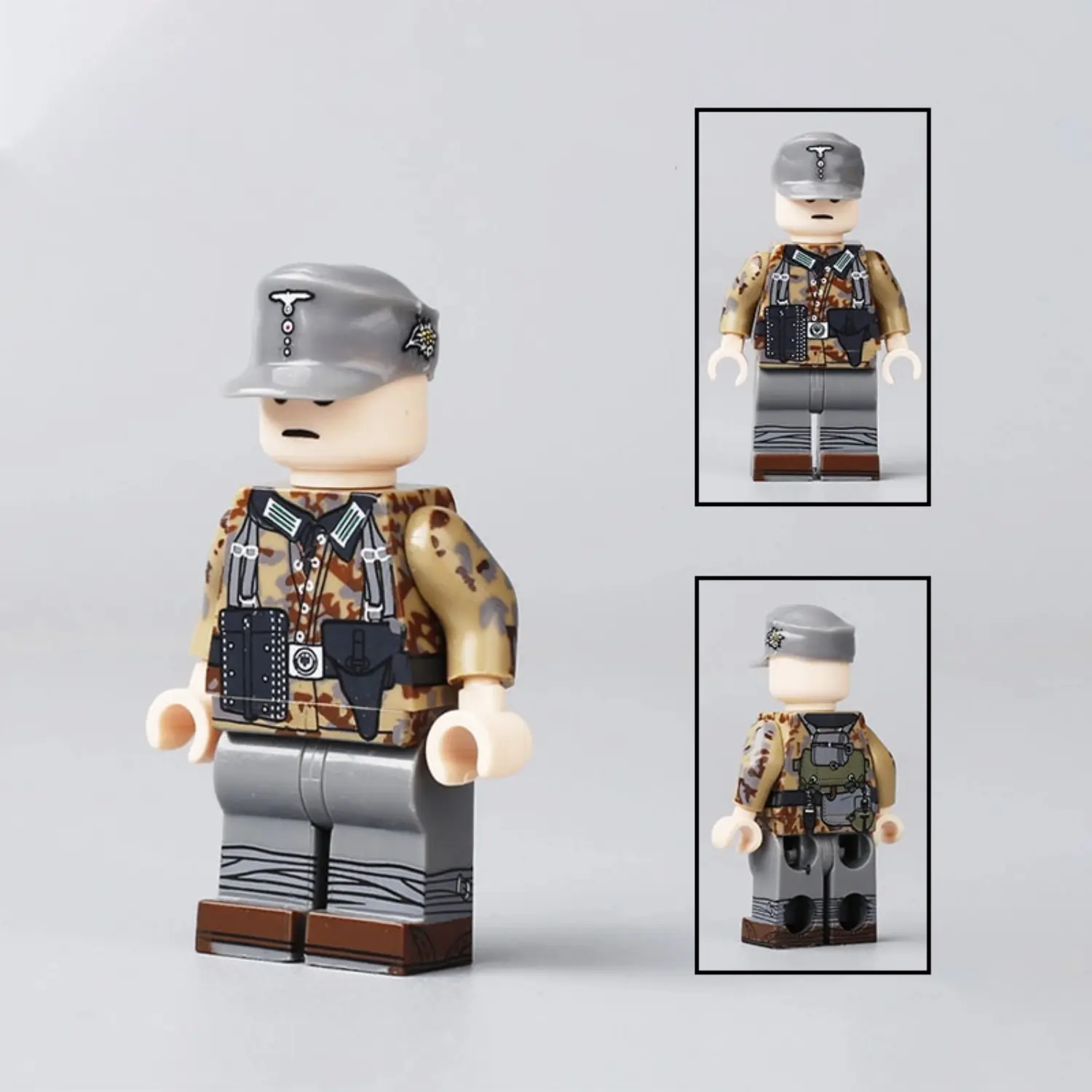 Minifigure – German General Eduard Dietl practical field combat uniform suitable for a frontline commander during World War II (LEGO Compatible) Minifigure – German General Eduard Dietl practical field combat uniform suitable for a frontline commander during World War II (LEGO Compatible)