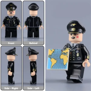 Minifigure – German Kriegsmarine Officer Lieutenant Commander (Navy) from WWII (LEGO Alternative)