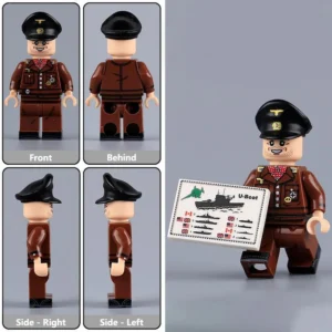 Minifigure – German Kriegsmarine's U Boat Senior Non Commissioned Officer commander NCO from WWII (LEGO Alternative)