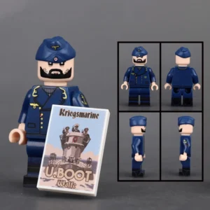 Minifigure – German U-boat Corporal, a junior Non-Commissioned Officer (NCO) in the Kriegsmarine (German Navy) during World War II (LEGO Compatible) Minifigure – German U-boat Corporal, a junior Non-Commissioned Officer (NCO) in the Kriegsmarine (German Navy) during World War II (LEGO Compatible)