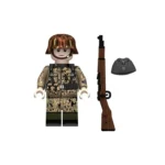 Minifigure – German Waffen SS rifleman Nazi Party's SS organization mid to late World War II era (LEGO Compatible)