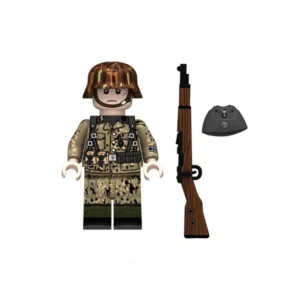 Minifigure – German Waffen SS rifleman Nazi Party's SS organization mid to late World War II era (LEGO Compatible)