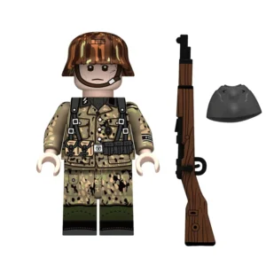 Minifigure – German Waffen SS rifleman mid to late World War II era (LEGO Alternative)