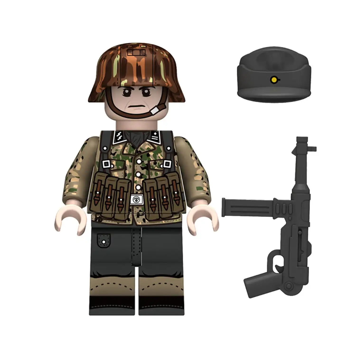 Minifigure – German Waffen SS soldier World War II (LEGO Alternative)