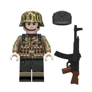 Minifigure – German Waffen SS soldier mid to late World War II era (LEGO Alternative)