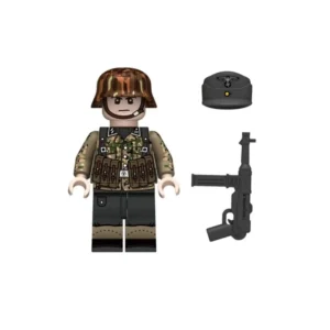 Minifigure – German Waffen-SS squad leader or stormtrooper from the late-war period of World War II (LEGO Compatible)