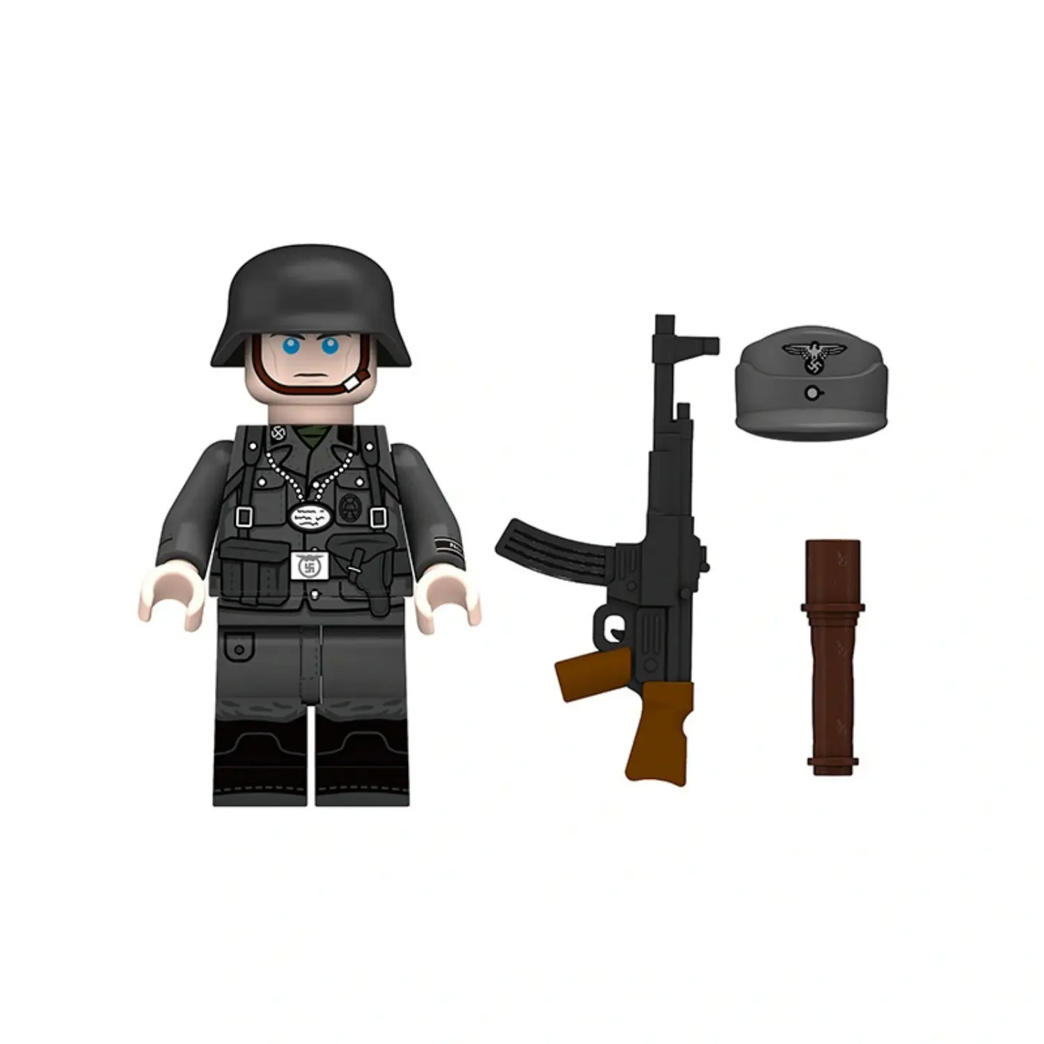 Minifigure – German soldier 11th SS Volunteer Panzergrenadier Division Nordland (LEGO Compatible) Minifigure – German soldier 11th SS Volunteer Panzergrenadier Division Nordland (LEGO Compatible)