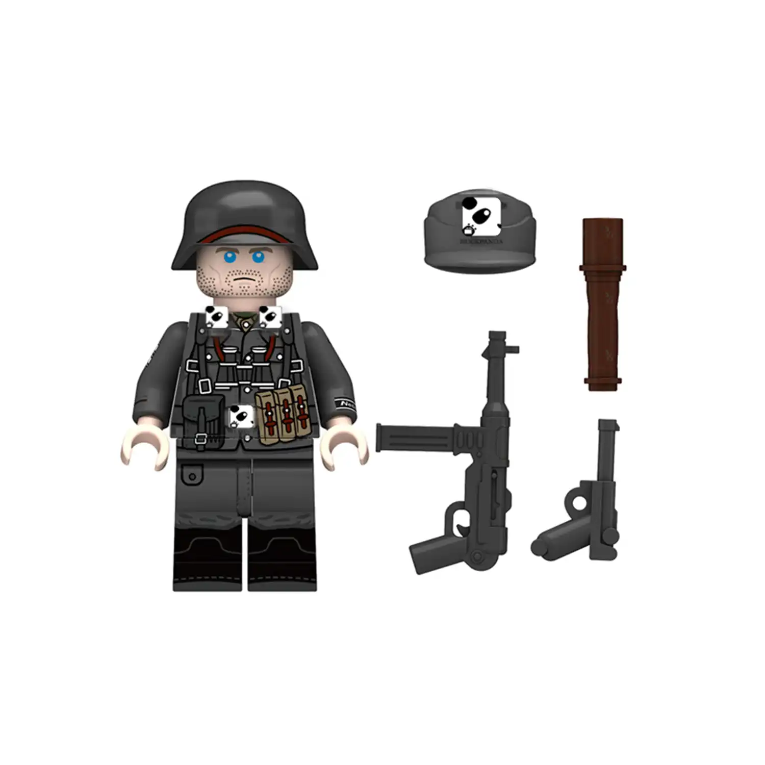 Minifigure – German soldier officer from the World War II era (LEGO Alternative)